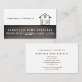 Visitekaartje voor thuisverzorging door huisperson (Voorkant / Achterkant)