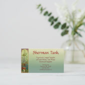 Visitekaartje voor tropische vis en goederen (Staand voorkant)