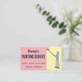 Visitekaartje voor verfservice (Staand voorkant)