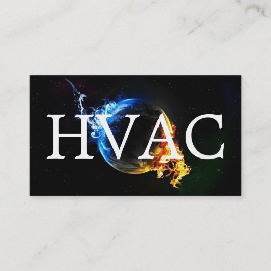 Visitekaartje voor verwarming en airconditioning (Voorkant)