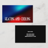 Visitekaartje voor verwarming en airconditioning (Voorkant / Achterkant)