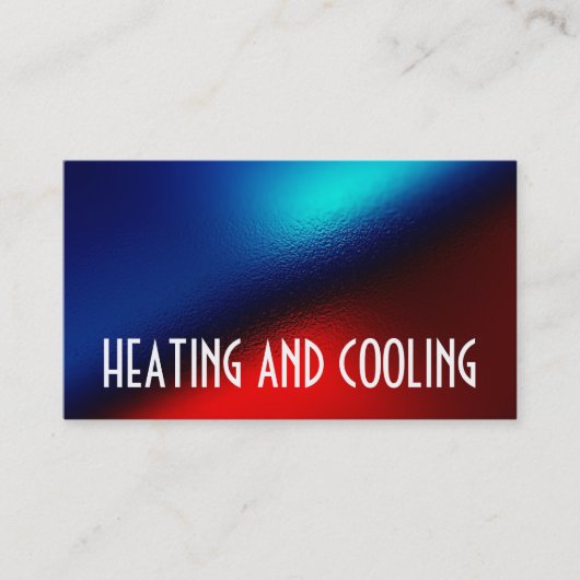 Visitekaartje voor verwarming en airconditioning (Voorkant)