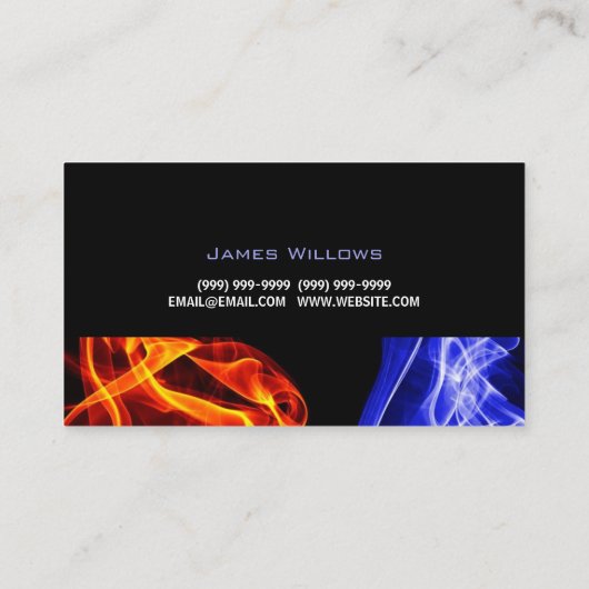 Visitekaartje voor verwarming en airconditioning (Achterkant)