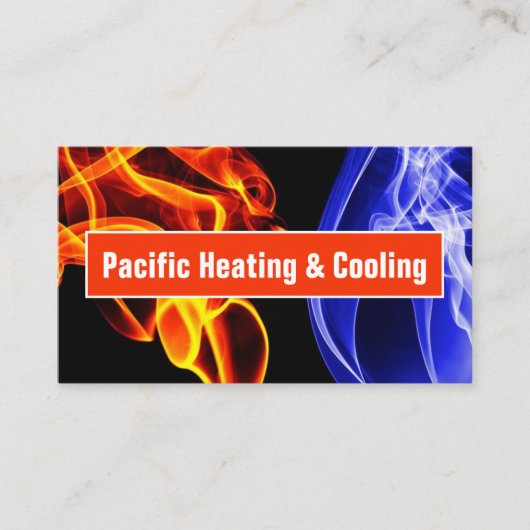 Visitekaartje voor verwarming en airconditioning (Voorkant)