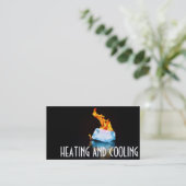 Visitekaartje voor verwarming en airconditioning (Staand voorkant)