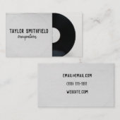 visitekaartje voor vinylopname  modern (Voorkant / Achterkant)