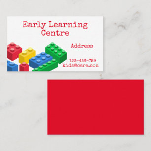 Visitekaartje voor vroegtijdige leerbakken