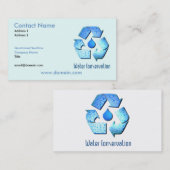 Visitekaartje voor waterbehoud (Voorkant / Achterkant)