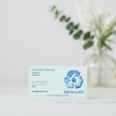 Visitekaartje voor waterbehoud (Staand voorkant)