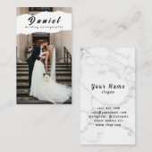 Visitekaartje voor weddenschap fotograaf (Voorkant / Achterkant)