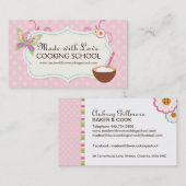 Visitekaartje voor whisky-kookklasse (Voorkant / Achterkant)