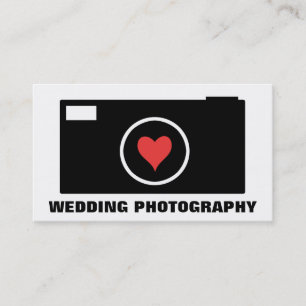 Visitekaartje voor White Camera Wedding Photograph