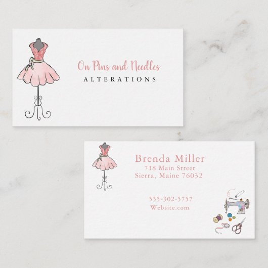 Visitekaartje voor wijzigingen (Voorkant / Achterkant)