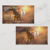 Visitekaartje voor wilde paarden (Voorkant / Achterkant)