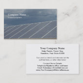 Visitekaartje voor zonnepanelen (Voorkant / Achterkant)