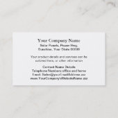 Visitekaartje voor zonnepanelen (Achterkant)