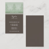 VISITEKAARTJE vrouwelijk gedetailleerd (Voorkant / Achterkant)