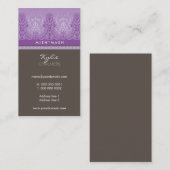 VISITEKAARTJE vrouwelijk gedetailleerd (Voorkant / Achterkant)