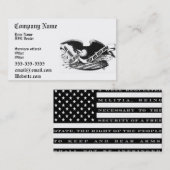 visitekaartje vuurwapens (Voorkant / Achterkant)