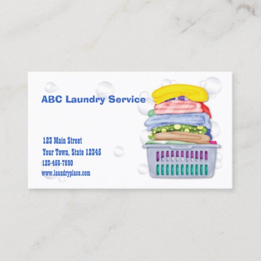 Visitekaartje wasgoed (Voorkant)