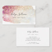 visitekaartje waterverf glitter (Voorkant / Achterkant)