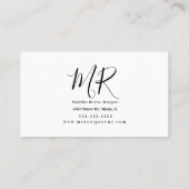 Visitekaartje waterverf papavervormer (Achterkant)