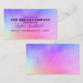 Visitekaartje waterverf schildertype (Voorkant / Achterkant)