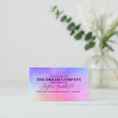 Visitekaartje waterverf schildertype (Staand voorkant)