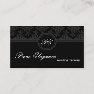 Visitekaartje Wedding Planner Damask Filigree