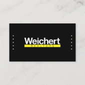 Visitekaartje Weichert Realtors (Achterkant)
