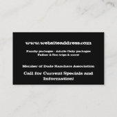 Visitekaartje western land : Rundveer (Achterkant)