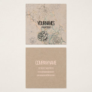 VISITEKAARTJE : WILLIAM MORRIS : WILD TULIP