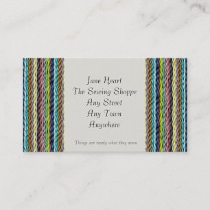 Visitekaartje wolweefsel-effect textiel