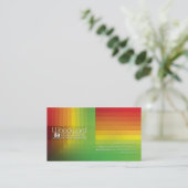 Visitekaartje Woodward Productions (Staand voorkant)