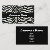 visitekaartje Zebra (Voorkant / Achterkant)