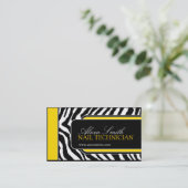 Visitekaartje Zebra Print (Staand voorkant)