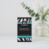 Visitekaartje Zebra Print (Staand voorkant)