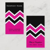 visitekaartje Zig Zag Chevron Pattern (Voorkant / Achterkant)