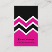 visitekaartje Zig Zag Chevron Pattern (Achterkant)
