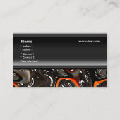 Visitekaartje Zizzago Afrika Abstract Sinaasappel (Achterkant)