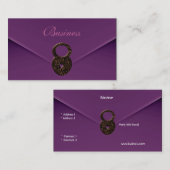Visitekaartje Zizzago Paarse Velvet Envelop (Voorkant / Achterkant)