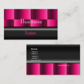 Visitekaartje Zizzago Rich Pink Reflect (Voorkant / Achterkant)