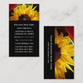  Visitekaartje zonnebloem (Voorkant / Achterkant)