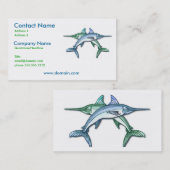 Visitekaartje zwaardvis (Voorkant / Achterkant)