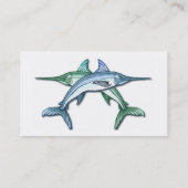 Visitekaartje zwaardvis (Achterkant)