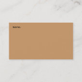 Visitekaartje zware apparatuur (Achterkant)