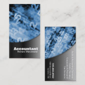 Visitekaartje zwart/blauw (Voorkant / Achterkant)