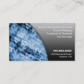 Visitekaartje zwart/blauw (Achterkant)