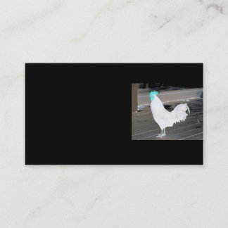 Visitekaartje - Zwart met witte rooster