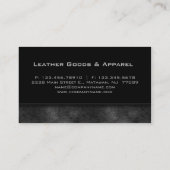 Visitekaartje zwart, zilver grijs (Achterkant)